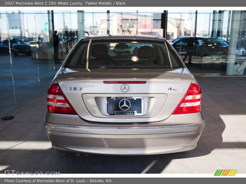 Pewter Metallic / Black 2007 Mercedes-Benz C 280 4Matic Luxury