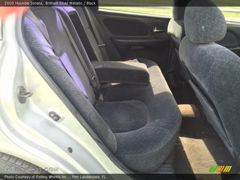 Brilliant Silver Metallic / Black 2003 Hyundai Sonata