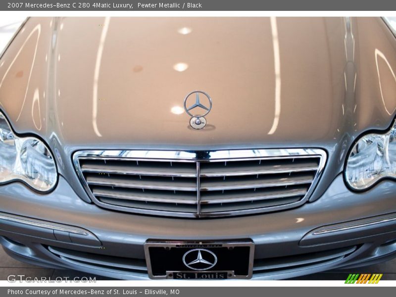 Pewter Metallic / Black 2007 Mercedes-Benz C 280 4Matic Luxury