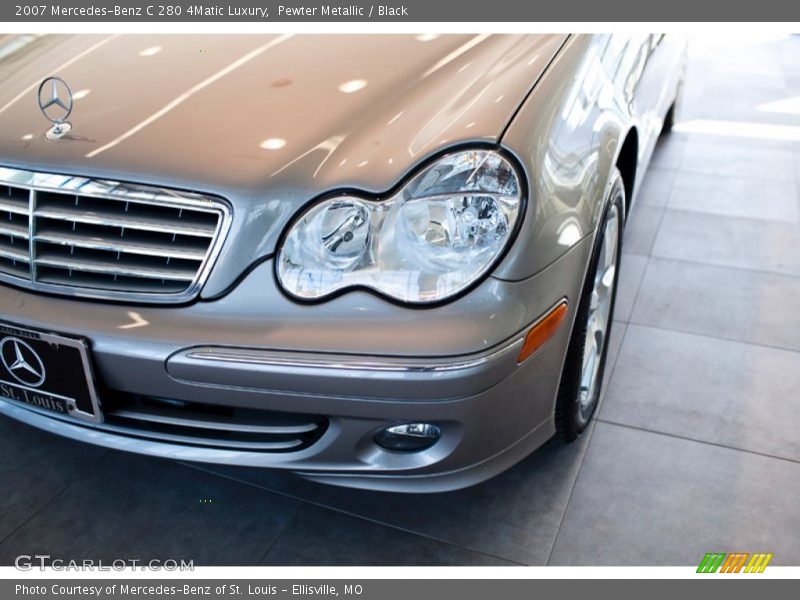 Pewter Metallic / Black 2007 Mercedes-Benz C 280 4Matic Luxury