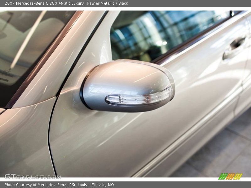 Pewter Metallic / Black 2007 Mercedes-Benz C 280 4Matic Luxury