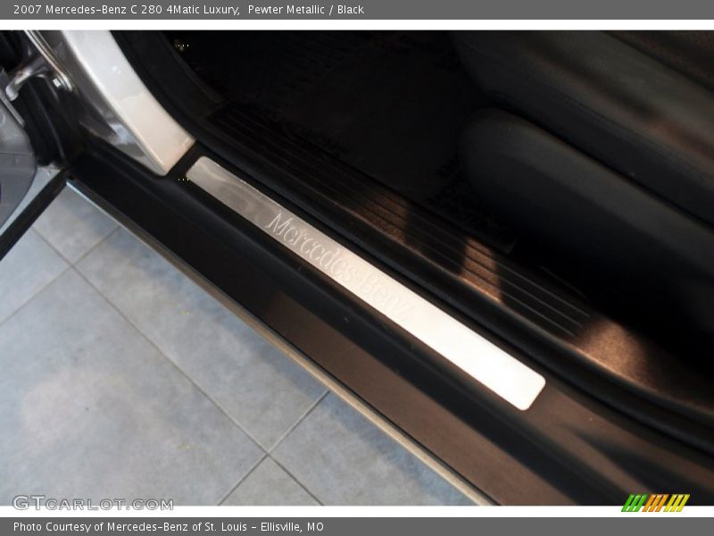 Pewter Metallic / Black 2007 Mercedes-Benz C 280 4Matic Luxury