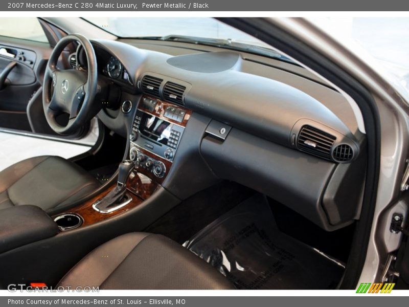 Pewter Metallic / Black 2007 Mercedes-Benz C 280 4Matic Luxury