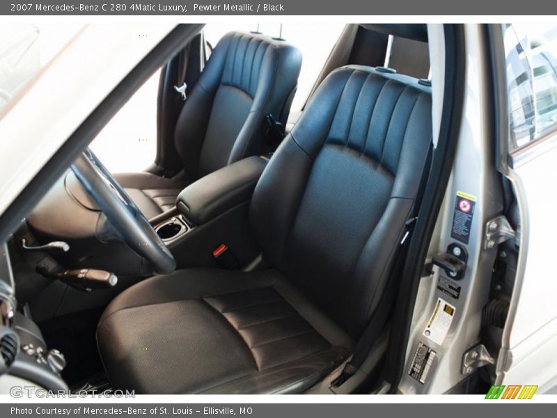 Pewter Metallic / Black 2007 Mercedes-Benz C 280 4Matic Luxury
