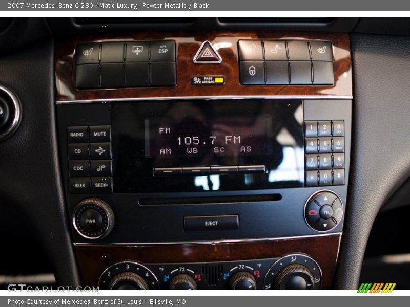 Pewter Metallic / Black 2007 Mercedes-Benz C 280 4Matic Luxury