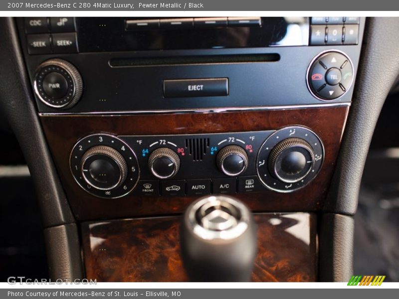 Pewter Metallic / Black 2007 Mercedes-Benz C 280 4Matic Luxury