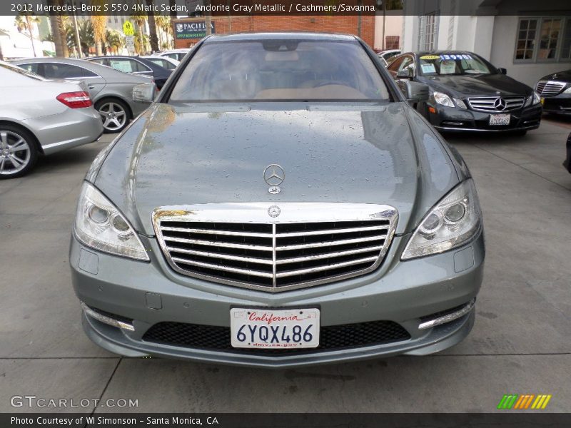 Andorite Gray Metallic / Cashmere/Savanna 2012 Mercedes-Benz S 550 4Matic Sedan