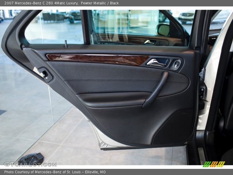 Pewter Metallic / Black 2007 Mercedes-Benz C 280 4Matic Luxury