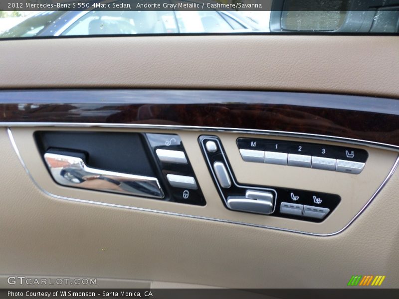 Andorite Gray Metallic / Cashmere/Savanna 2012 Mercedes-Benz S 550 4Matic Sedan