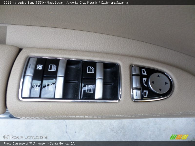 Andorite Gray Metallic / Cashmere/Savanna 2012 Mercedes-Benz S 550 4Matic Sedan