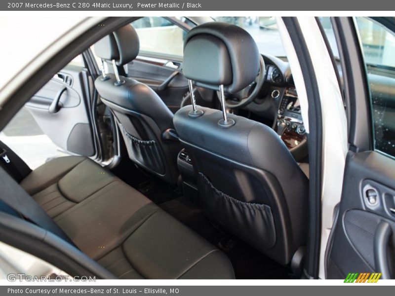 Pewter Metallic / Black 2007 Mercedes-Benz C 280 4Matic Luxury