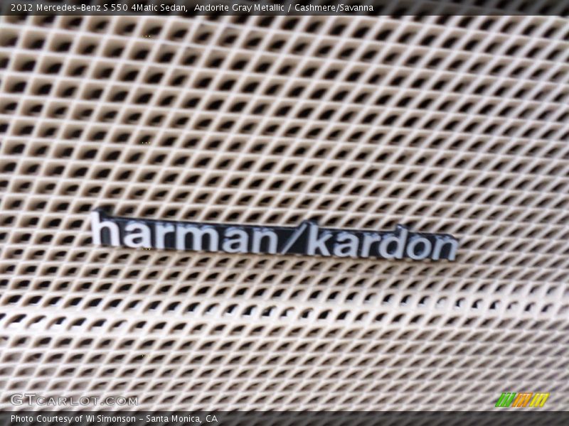 Andorite Gray Metallic / Cashmere/Savanna 2012 Mercedes-Benz S 550 4Matic Sedan