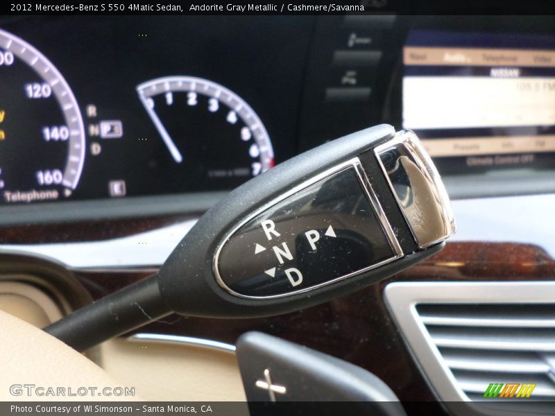 Andorite Gray Metallic / Cashmere/Savanna 2012 Mercedes-Benz S 550 4Matic Sedan