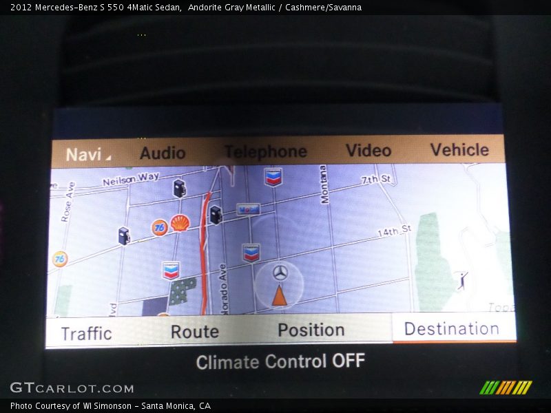 Andorite Gray Metallic / Cashmere/Savanna 2012 Mercedes-Benz S 550 4Matic Sedan