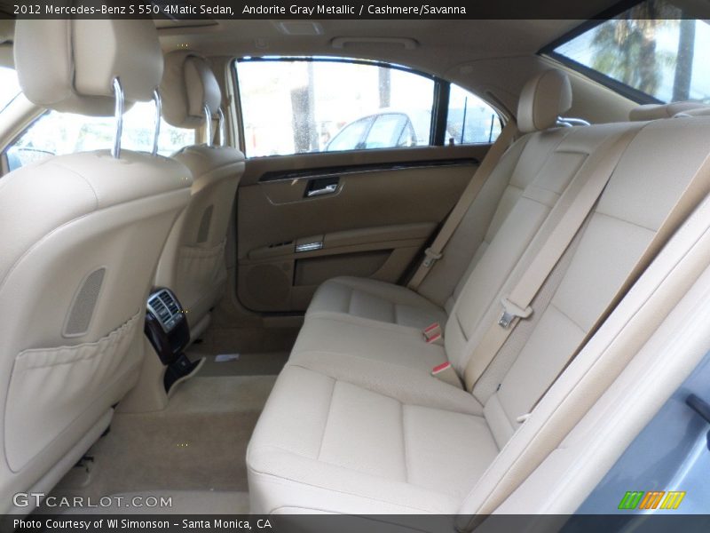 Andorite Gray Metallic / Cashmere/Savanna 2012 Mercedes-Benz S 550 4Matic Sedan