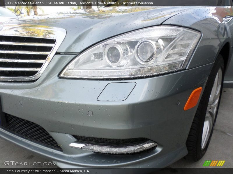 Andorite Gray Metallic / Cashmere/Savanna 2012 Mercedes-Benz S 550 4Matic Sedan
