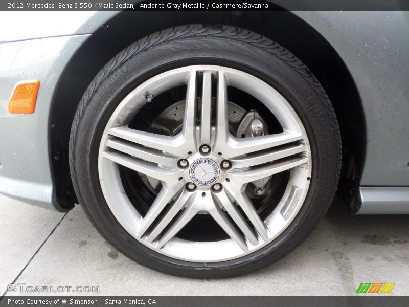 Andorite Gray Metallic / Cashmere/Savanna 2012 Mercedes-Benz S 550 4Matic Sedan