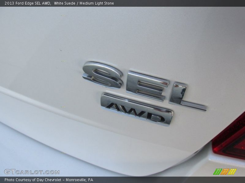 White Suede / Medium Light Stone 2013 Ford Edge SEL AWD