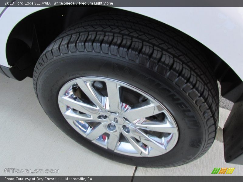 White Suede / Medium Light Stone 2013 Ford Edge SEL AWD