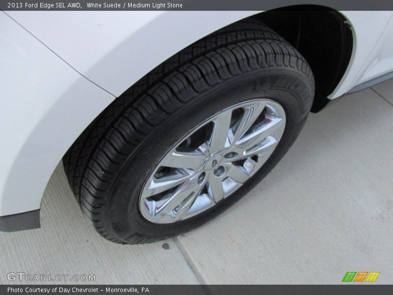 White Suede / Medium Light Stone 2013 Ford Edge SEL AWD