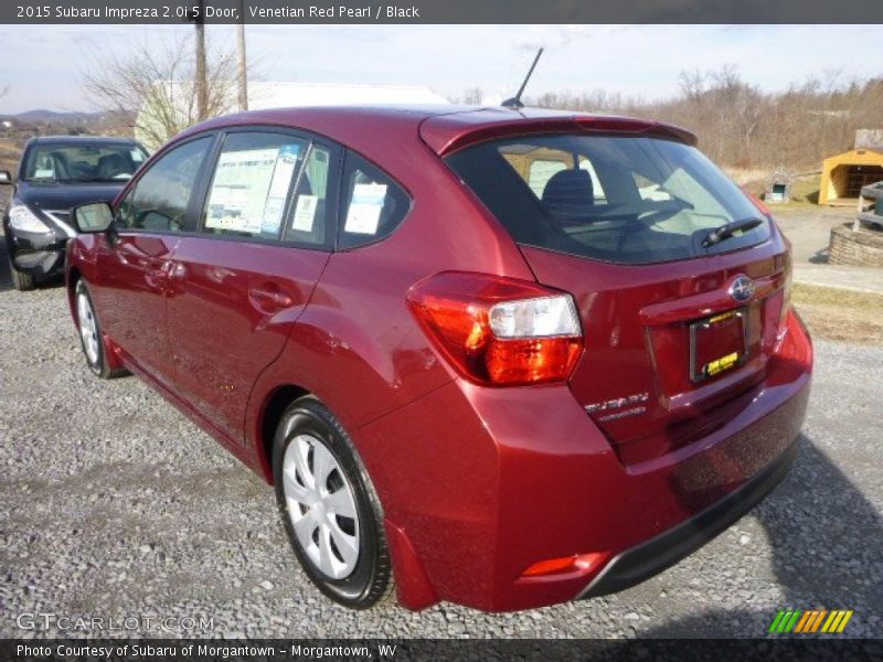 Venetian Red Pearl / Black 2015 Subaru Impreza 2.0i 5 Door