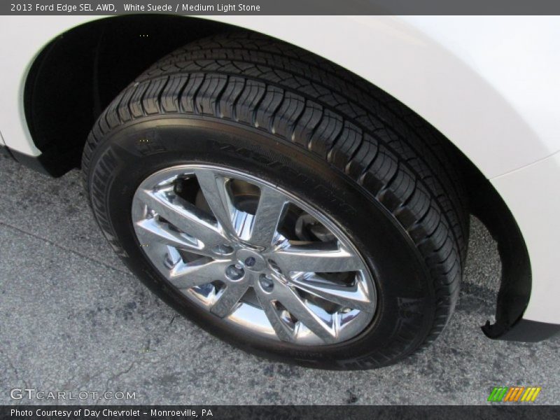 White Suede / Medium Light Stone 2013 Ford Edge SEL AWD