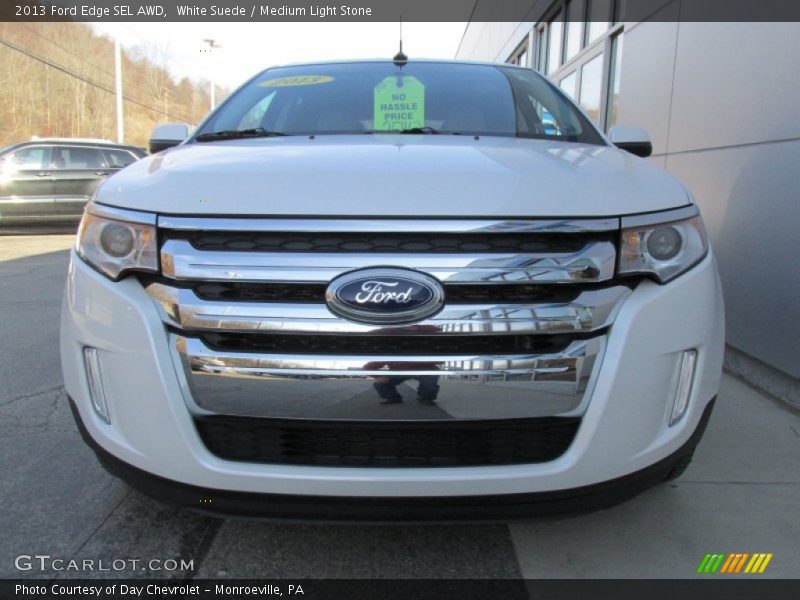 White Suede / Medium Light Stone 2013 Ford Edge SEL AWD