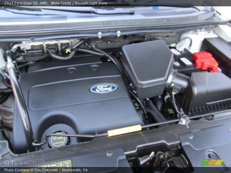 White Suede / Medium Light Stone 2013 Ford Edge SEL AWD