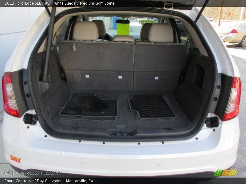 White Suede / Medium Light Stone 2013 Ford Edge SEL AWD