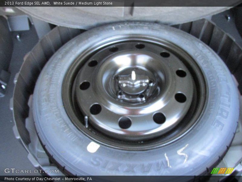 White Suede / Medium Light Stone 2013 Ford Edge SEL AWD