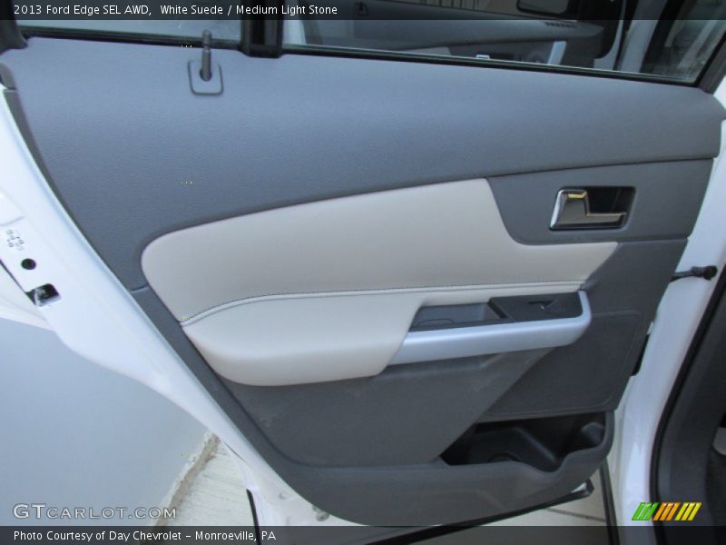 White Suede / Medium Light Stone 2013 Ford Edge SEL AWD