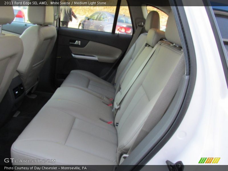 White Suede / Medium Light Stone 2013 Ford Edge SEL AWD