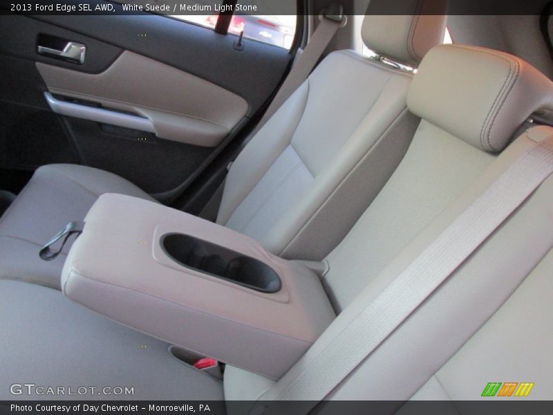 White Suede / Medium Light Stone 2013 Ford Edge SEL AWD