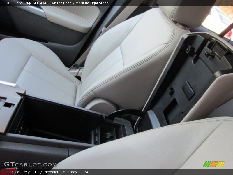 White Suede / Medium Light Stone 2013 Ford Edge SEL AWD