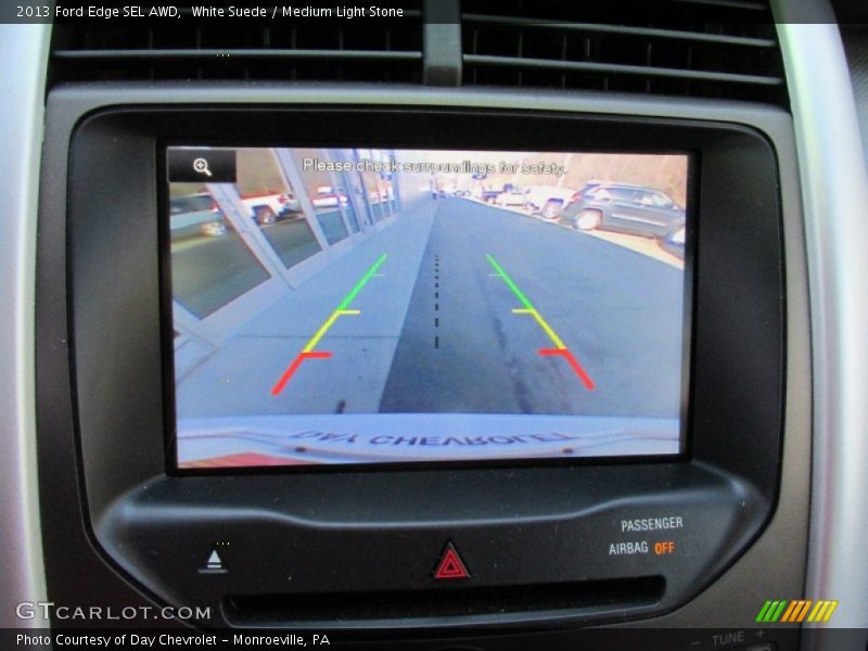 White Suede / Medium Light Stone 2013 Ford Edge SEL AWD