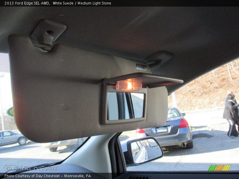 White Suede / Medium Light Stone 2013 Ford Edge SEL AWD