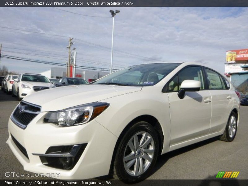 Crystal White Silica / Ivory 2015 Subaru Impreza 2.0i Premium 5 Door