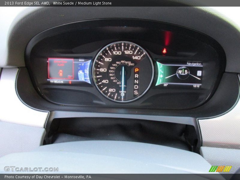 White Suede / Medium Light Stone 2013 Ford Edge SEL AWD