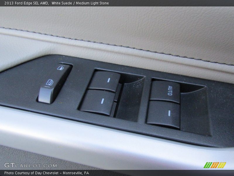 White Suede / Medium Light Stone 2013 Ford Edge SEL AWD