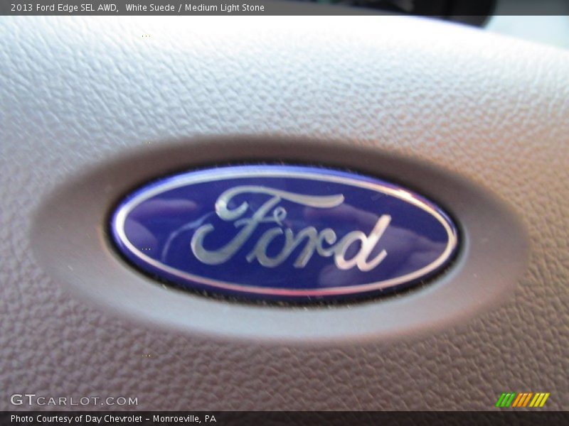 White Suede / Medium Light Stone 2013 Ford Edge SEL AWD