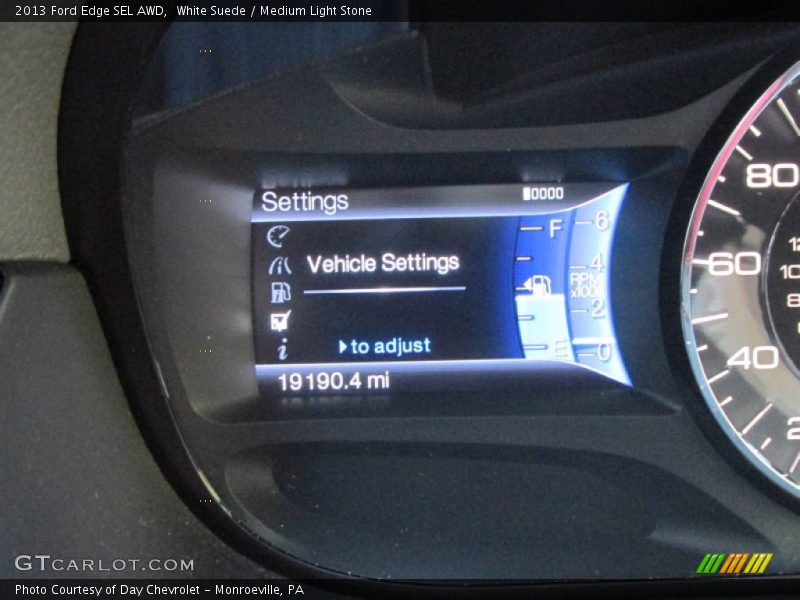 White Suede / Medium Light Stone 2013 Ford Edge SEL AWD