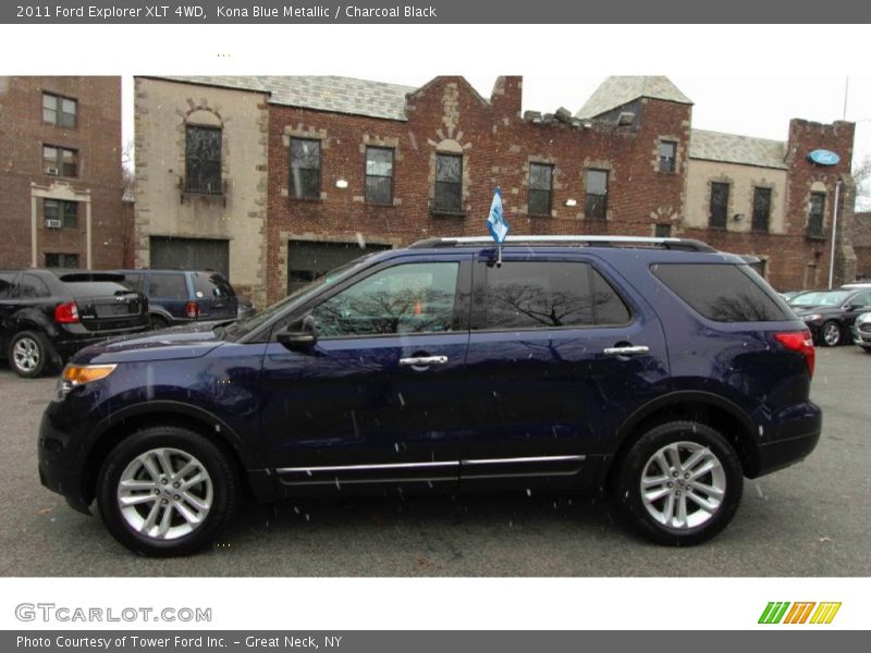 Kona Blue Metallic / Charcoal Black 2011 Ford Explorer XLT 4WD
