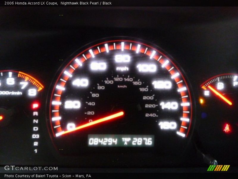 Nighthawk Black Pearl / Black 2006 Honda Accord LX Coupe