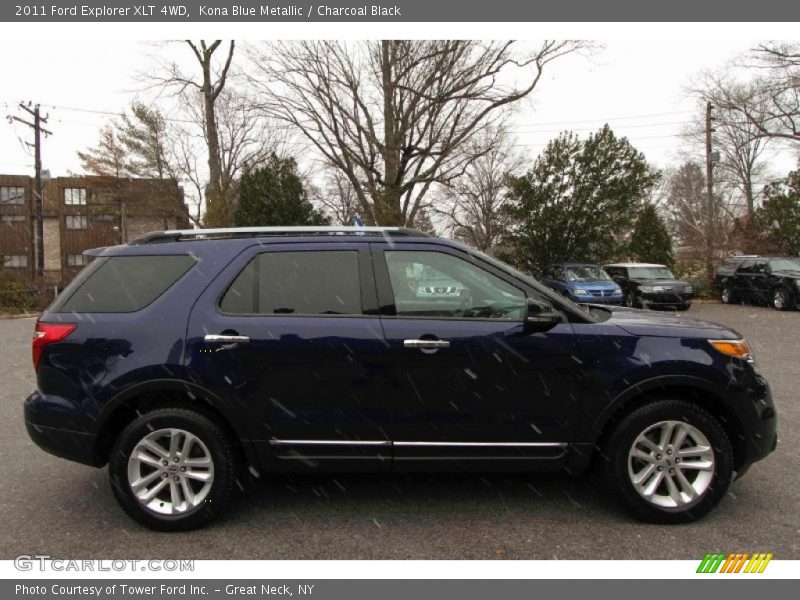 Kona Blue Metallic / Charcoal Black 2011 Ford Explorer XLT 4WD