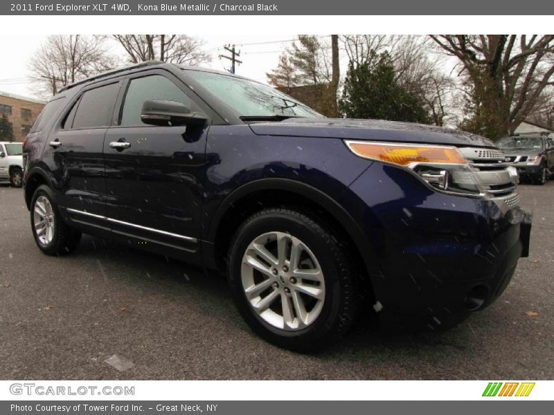 Kona Blue Metallic / Charcoal Black 2011 Ford Explorer XLT 4WD