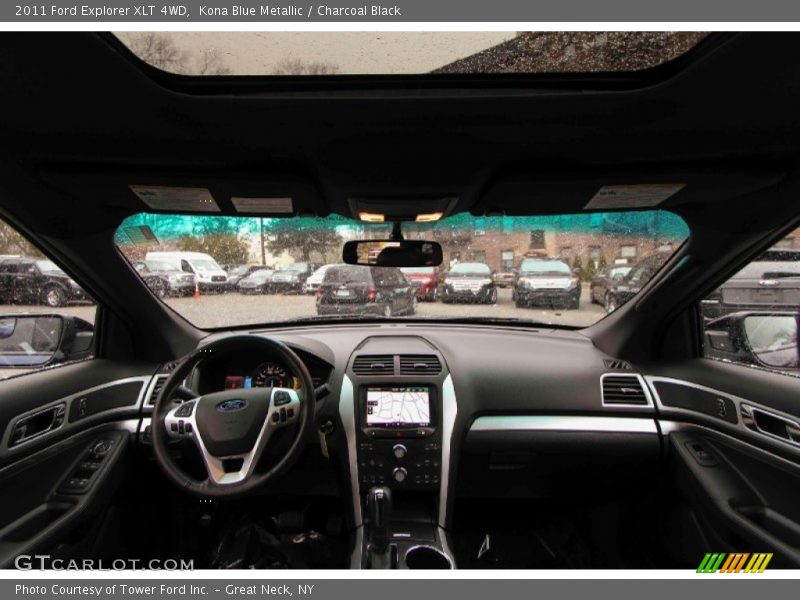Kona Blue Metallic / Charcoal Black 2011 Ford Explorer XLT 4WD