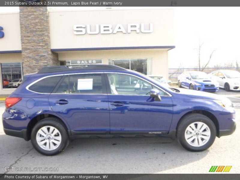 Lapis Blue Pearl / Warm Ivory 2015 Subaru Outback 2.5i Premium