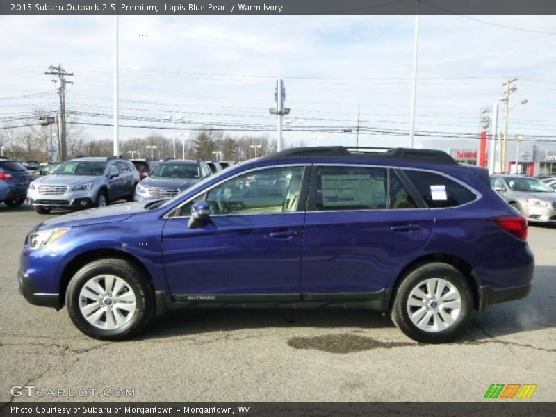 Lapis Blue Pearl / Warm Ivory 2015 Subaru Outback 2.5i Premium