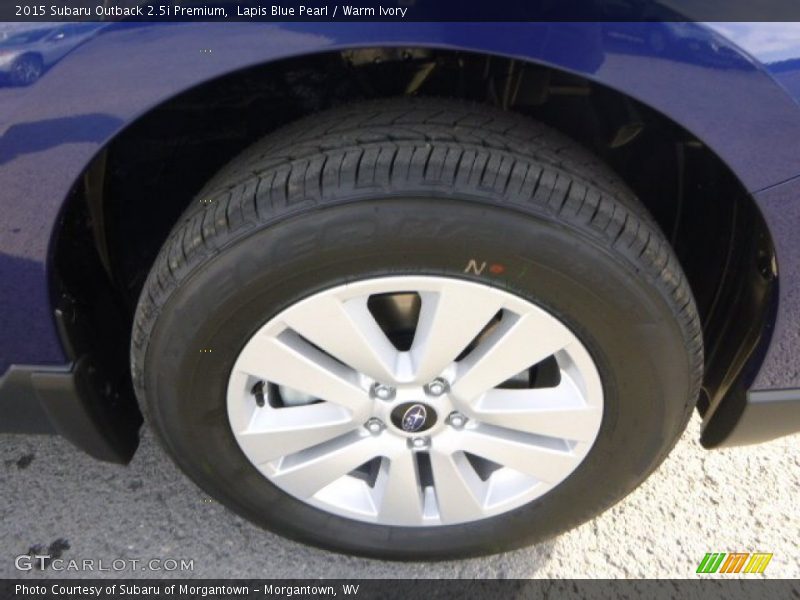 Lapis Blue Pearl / Warm Ivory 2015 Subaru Outback 2.5i Premium