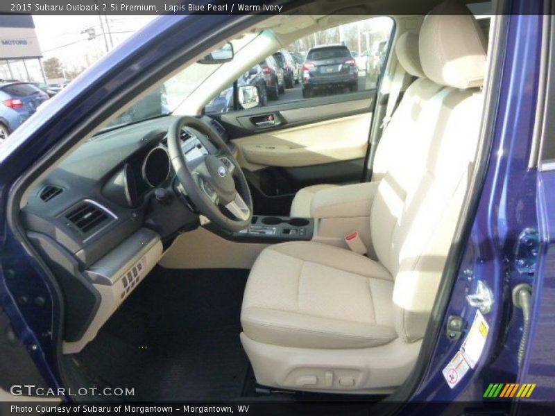 Lapis Blue Pearl / Warm Ivory 2015 Subaru Outback 2.5i Premium